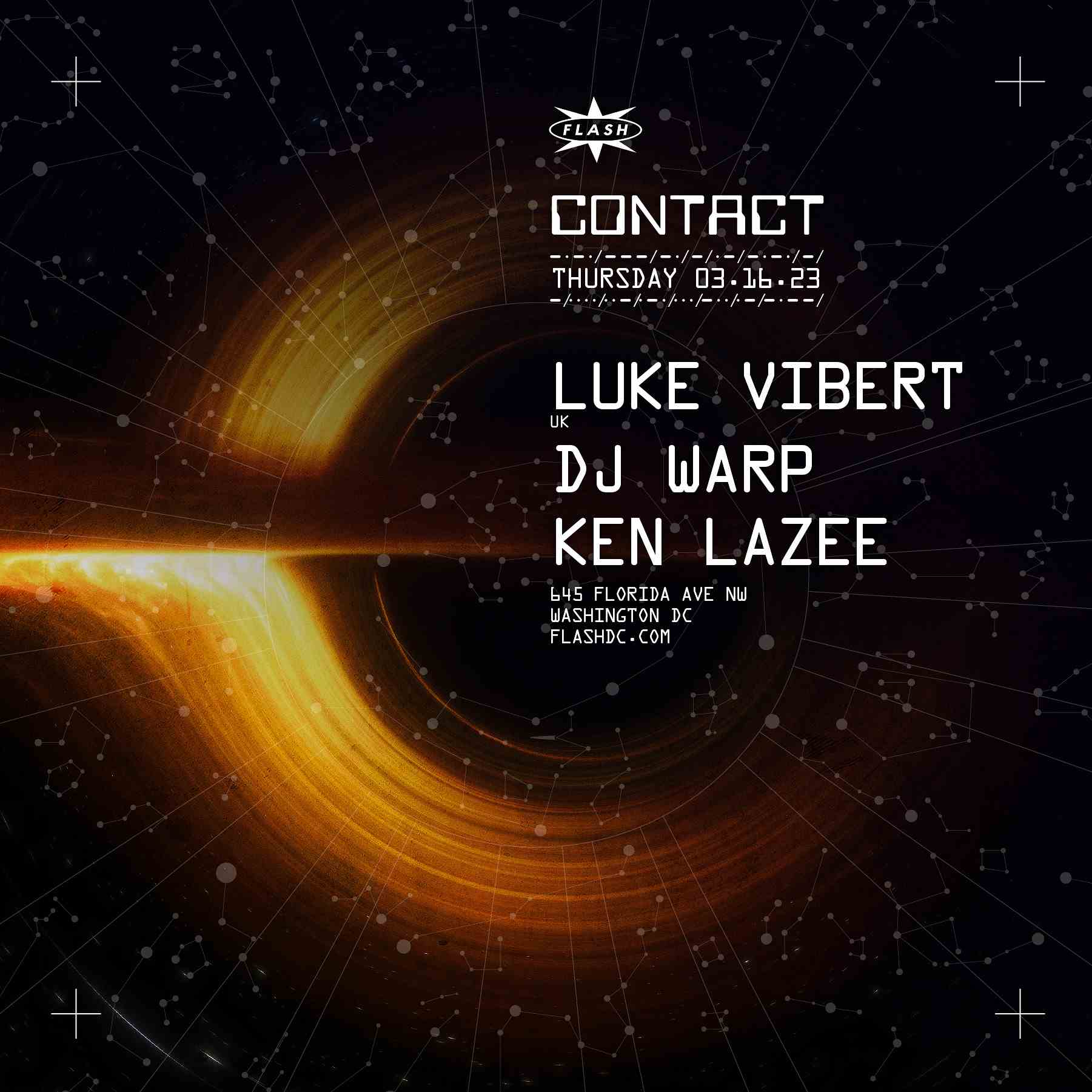 Event image for CONTACT: Luke Vibert - DJ Warp - Ken Lazee