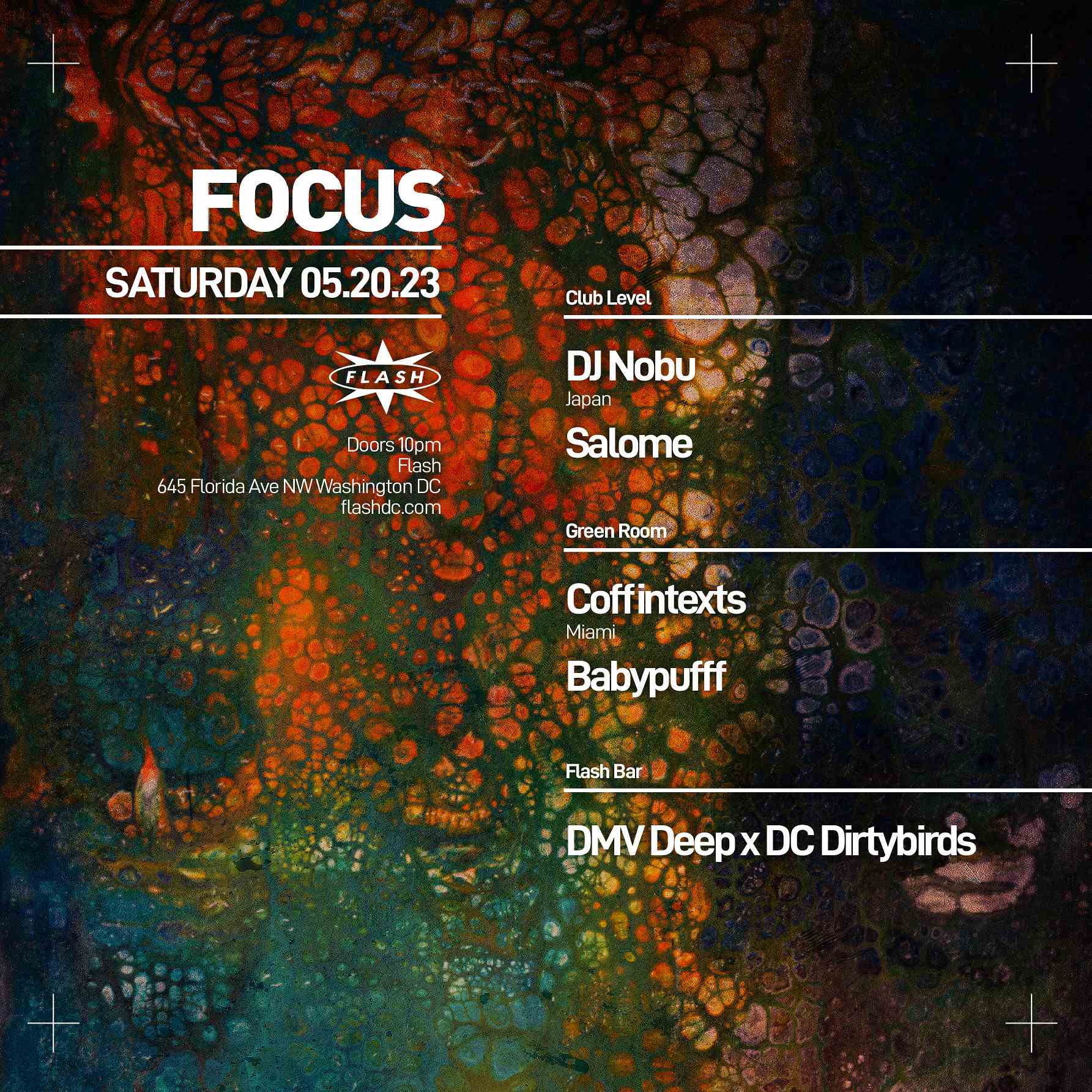 Event image for FOCUS: DJ Nobu - Salome - Coffintexts