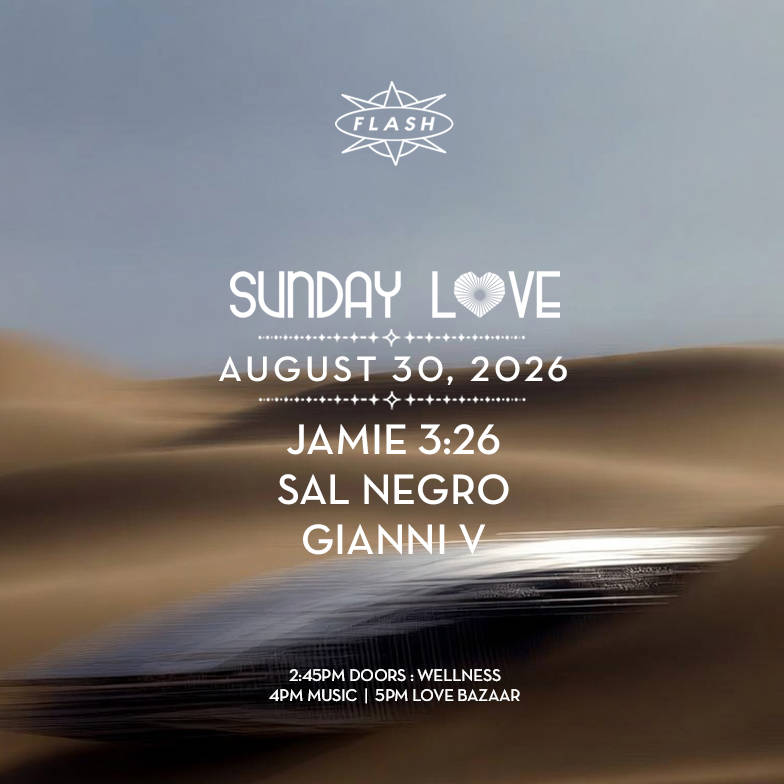 Sunday Love: Jamie 3:26 - Sal Negro - Gianni V event flyer