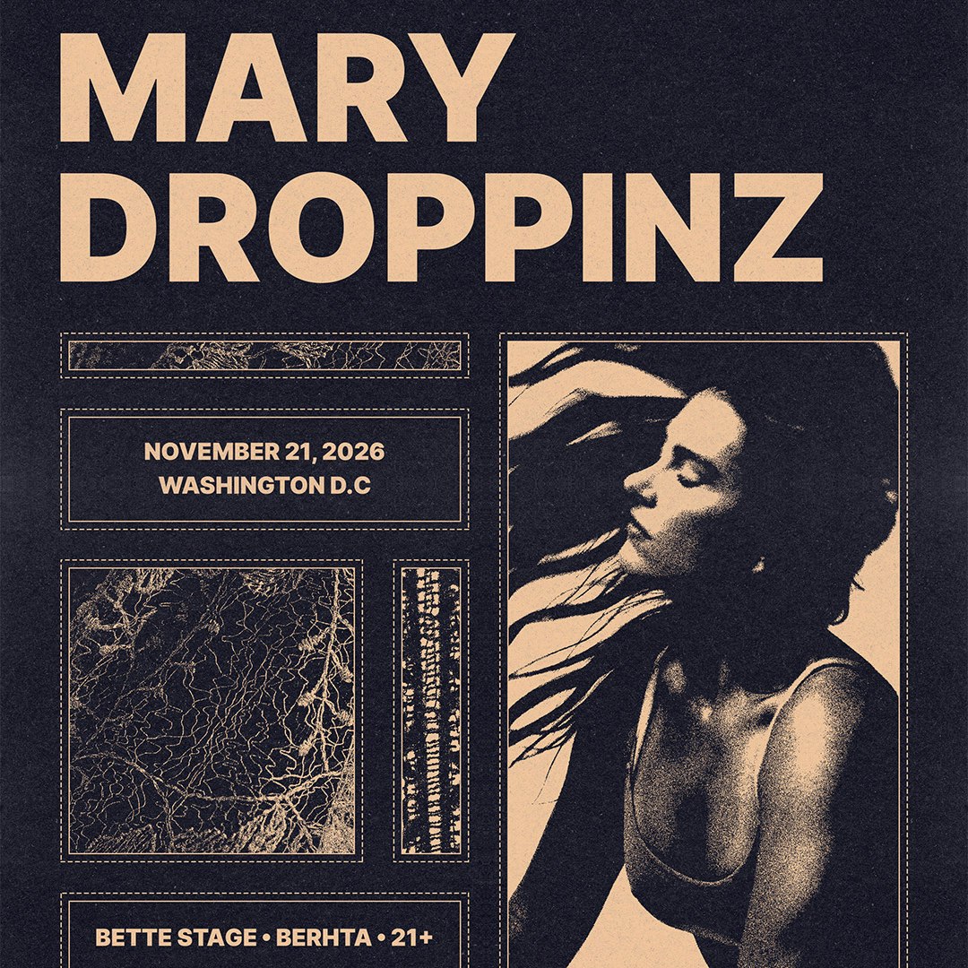 Mary Droppinz event flyer