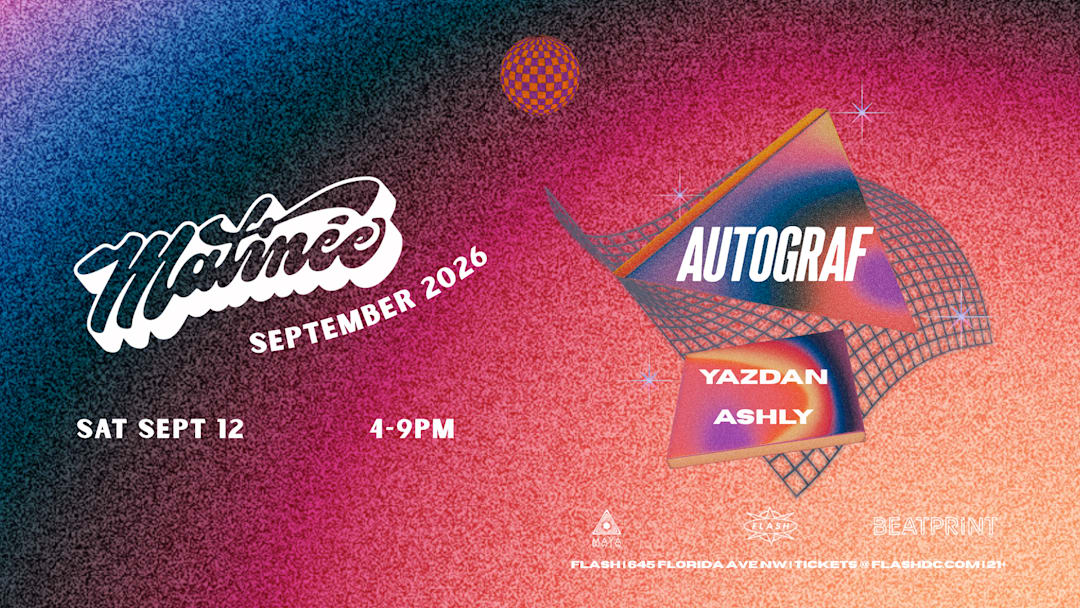 Matinée Presents: Autograf event flyer