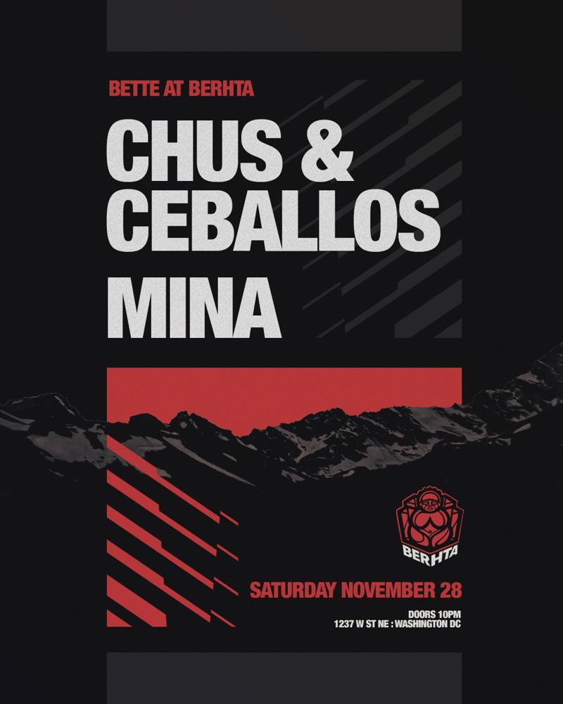 Chus & Ceballos event flyer