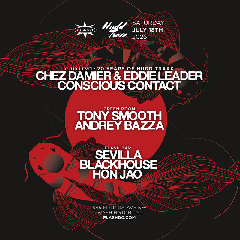 20 Years of Hudd Traxx: Chez Damier & Eddie Leader event flyer
